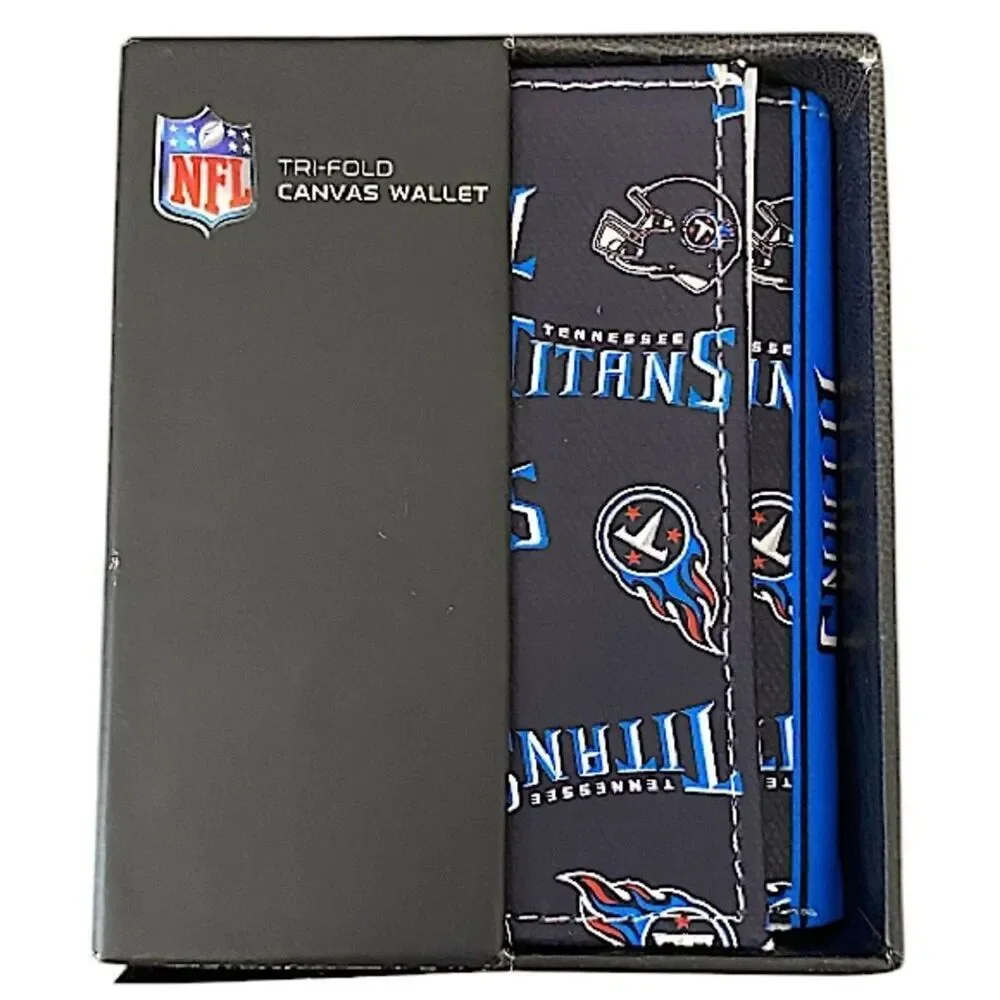 NFL Canvas Trifold Wallet New Football Sports Rico Industries